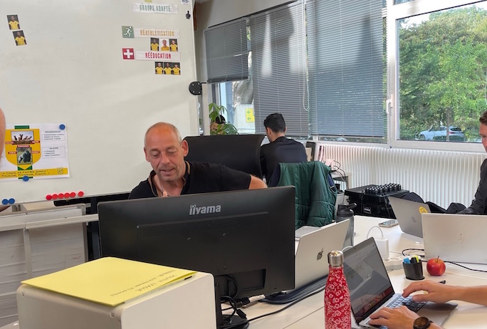 Stéphane Moreau dans son bureau à la Jonelière - Crédit photo : Bruno Briand 